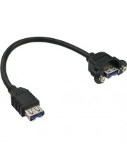 InLine Gender Changer USB Typ A W bis A W 20 cm Schwarz (33445F)