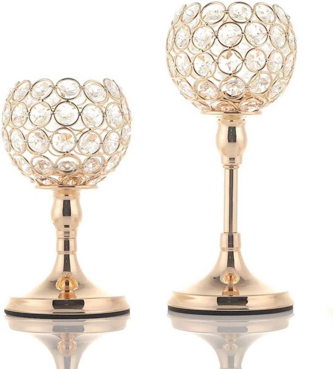 Omgoods Kristallen Kaarsenhouder voor Tealights
