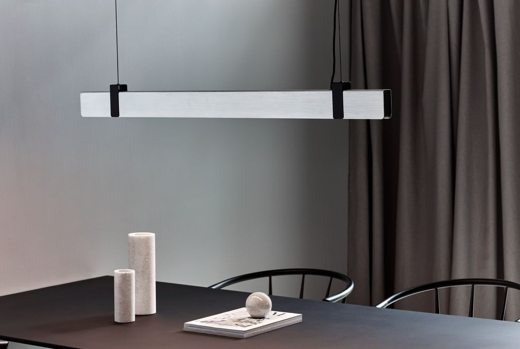 Nordlux Lilt LED Pendelleuchte, Zilver, 28W, 2200lm, Warmwit 2700K, Dimbaar