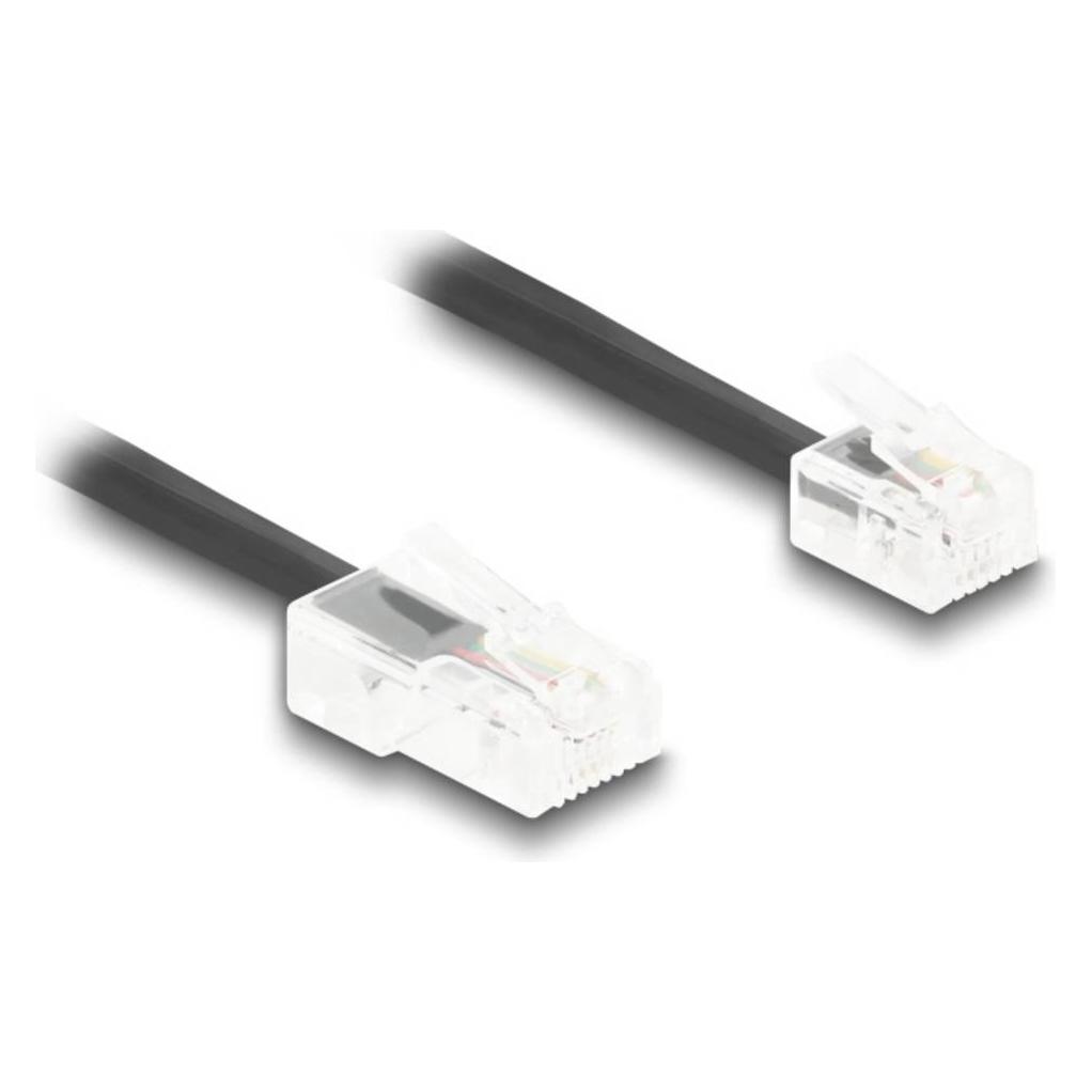 Delock Telefonkabel / Spiralkabel RJ11 Stecker zu RJ45 Steck (88479)