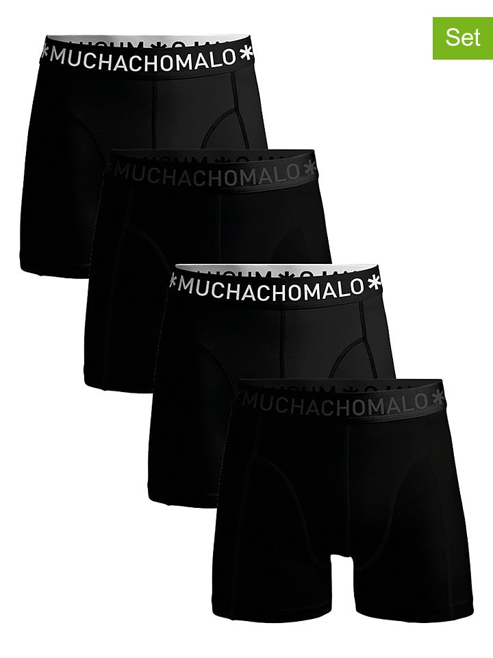Muchachomalo 4er-Set: Boxershorts in Schwarz - L