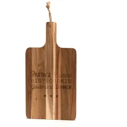 Brett rechteckig Partage - Braun Rechteck Holz Amadeus 46x24 cm