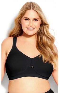 Plus Size Women's Soft Caress Bra by Avenue Body in Black (Size 46 B)