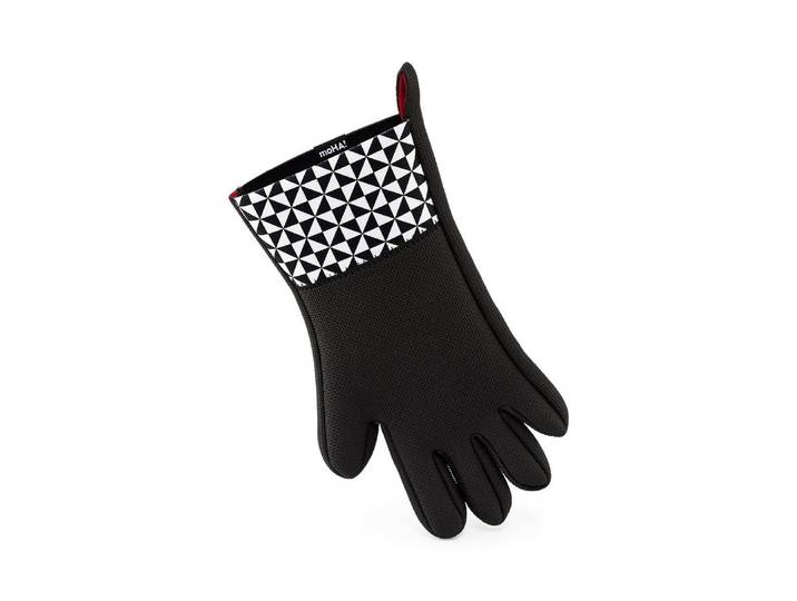 Grillhandschuhe Moha Top Five Protector , schwarz-weiss (schwarz), Neopren, Topflappen, Grillhandschuhe