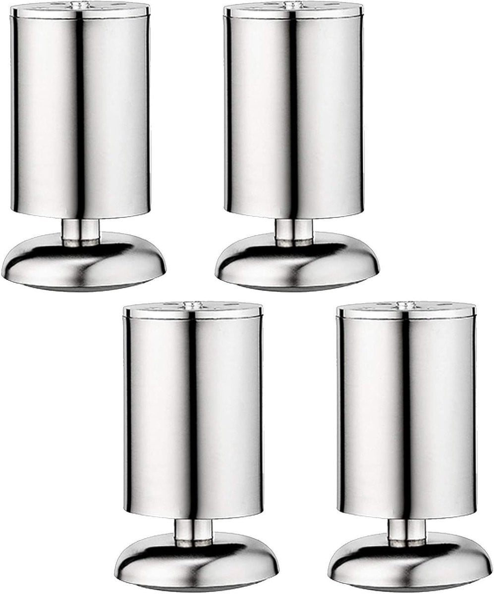 Zilveren Meubelpoten Set Verstelbaar 0-15mm - 15cm