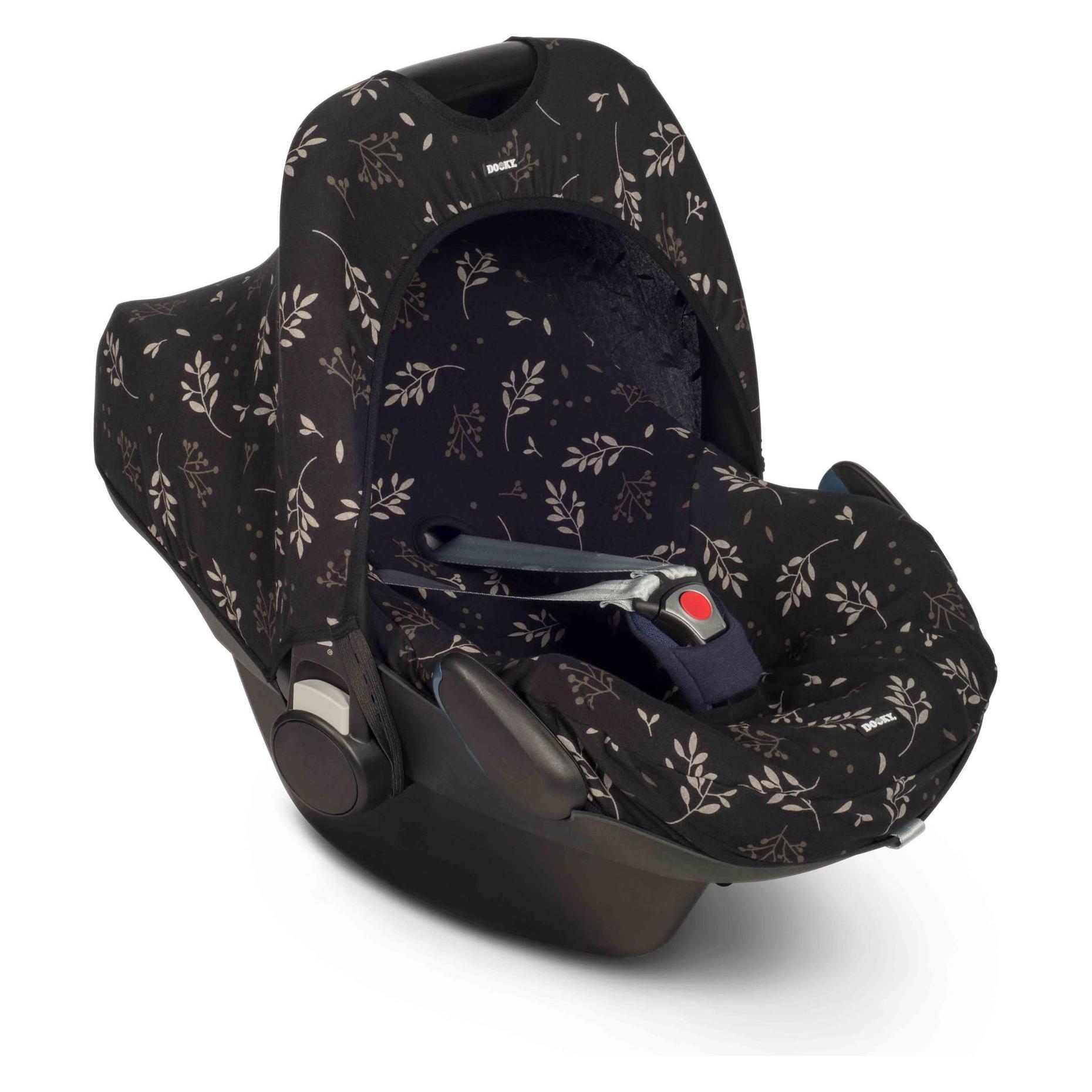 Dooky Babyschalenbezug - Leaves Black (1326832)