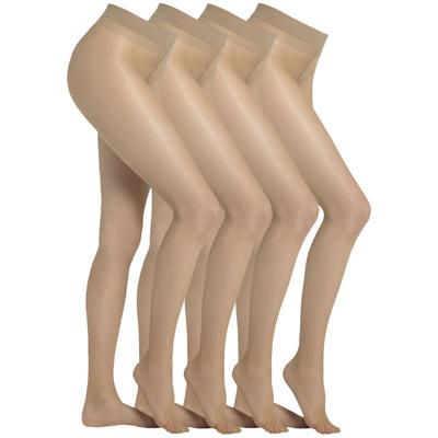 Feinstrumpfhose CAMANO "fine everyday", Damen, Gr. 38, beige, Obermaterial: 90% Polyamid, 10% Elasthan, unifarben, elastisch, Strumpfhosen Feinstrumpfhose, mit leicht verstärkte, kaum sichtbare Fußspitze
