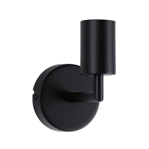 Paulmann Wandarmatuur Ravi Zwart, IP44, E27, 60W, Aluminium, B/D/H: 13 x 13 x 13 cm