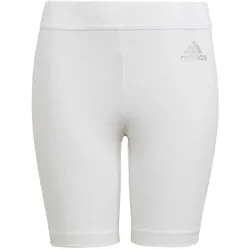 adidas Techfit Kinder Funktionshose kurz weiß 128