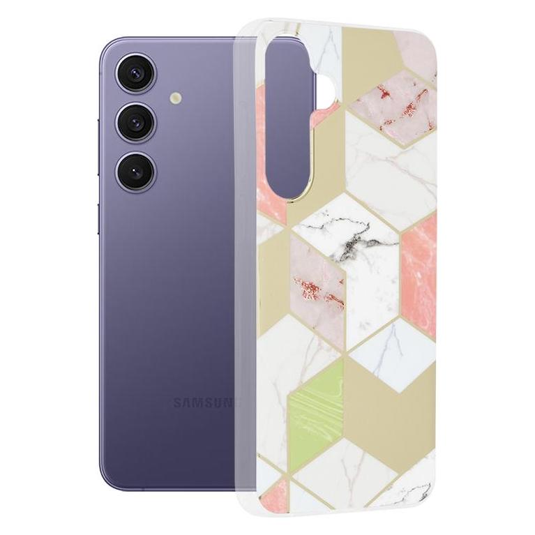 Techsuit - Marble Series - Samsung Galaxy S24 Plus - Purple Hex (Samsung Galaxy S24+) (56343921)