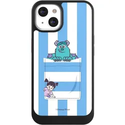 Nivocase Hülle für Apple iPhone 13 Handyhülle NIVOcore Case Schwarz Disney Pixar Fanartikel Die Monster AG (Apple iPhone 13), Smartphone Hülle, Schwarz