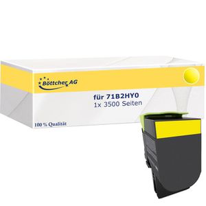 kompatibel für Lexmark 71B2HY0 3500 Seiten gelb