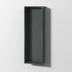 Sanipa Cubes Regalmodul offen, Breite 35 cm, Anthrazit-Glanz, CU11479 CU11479