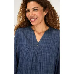 Viskose-Mix-Kleid in blau in Größe 52 von DW-Shop, Blau, 52