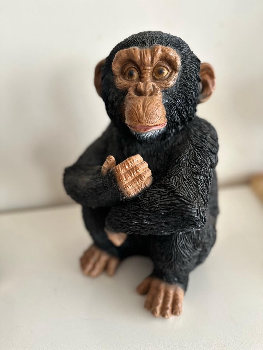 Goodyz Jungle dieren Chimpanzee zittend knuffel voor volwassenen