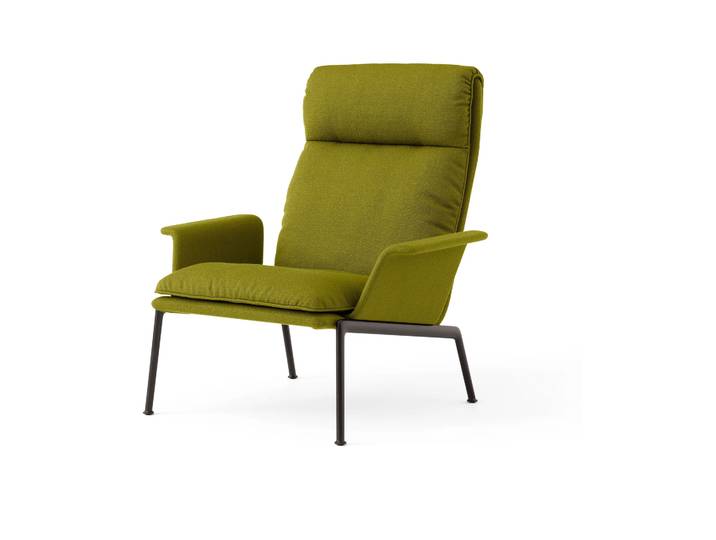 &Tradition Fauteuil lounge Muno LN17 High back Warm black-Vidar 0956