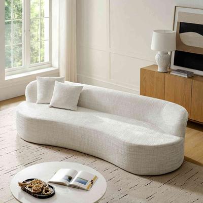"HULALA HOME Modern Chenille Fabric Monica 94.5""Wide Sofa"