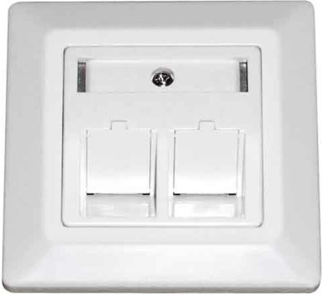 Dätwyler IT Infra UP-Boîte, vide, oblique droite pour 2xRJ45 KeysMod 185867 ; Daetwyler (185867)