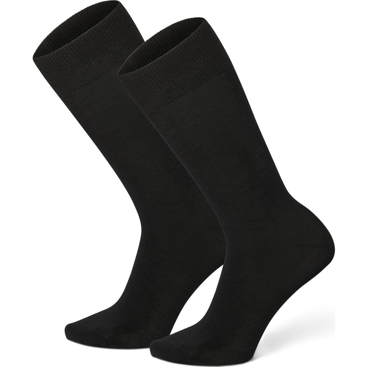 Timberland Mens 2 Pack Flat Knit Dress Sock black L TB0A5TRJ0011-L