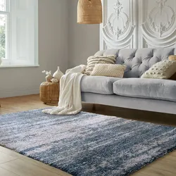 Teppich abstrakt Blau 200 x 290 cm - MERSEY   Kadima Design