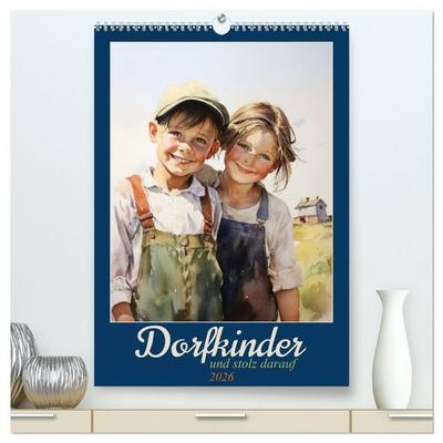 Dorfkinder und stolz darauf (hochwertiger Premium Wandkalender 2026 DIN A2 hoch), Kunstdruck in Hochglanz