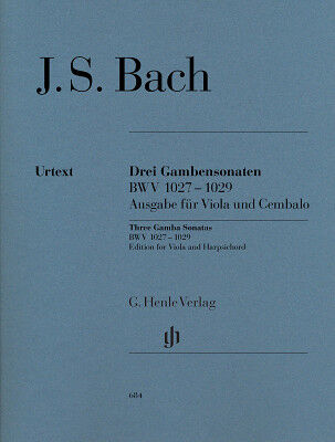 Henle Verlag Bach Drei Gambensonaten Viola