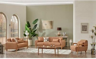 Furnia Pedri 3 Pieces Living Room Sets 1 Sofa 1 Loveseat 1 Chair