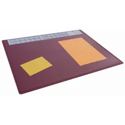 DURABLE Schreibtischunterlage mit Kalender 65,0 x 50,0 cm, rot