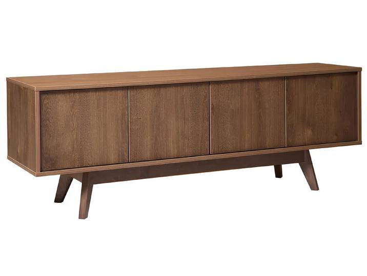 Xlmoebel Lowboard Braunes Designer Lowboard aus Holz für modernes Wohnzimmer (Lowboard, 1 St., Lowboard), Hergestellt in Europa