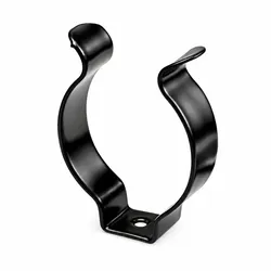 Offene Federstahlklammer Tool Clip, schwarz beschichtet - 19 - 21 mm