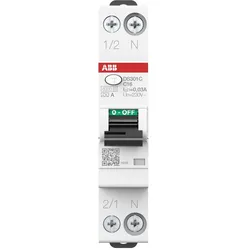 ABB DS301CC16A30(Unpacked) FI/LS-Schalter 6kA, 1P+N, Typ A, C16, 30mA 1 TE, Großverpackung, 96 Stück 2CSR255163U1164 DS301CC16A30Unpacked  - 96 Stück