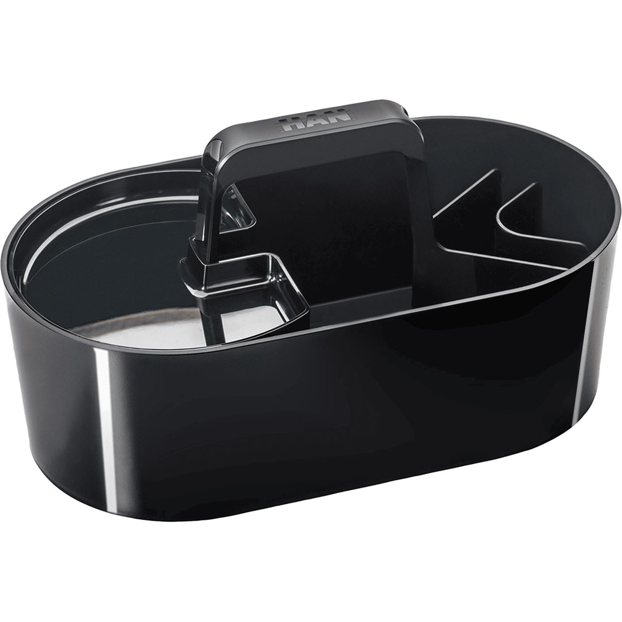 HAN Schreibtisch-Organizer Toolbox Loft jet black Kunststoff 4 Fächer 34,0 x 18,7 x 18,8 cm