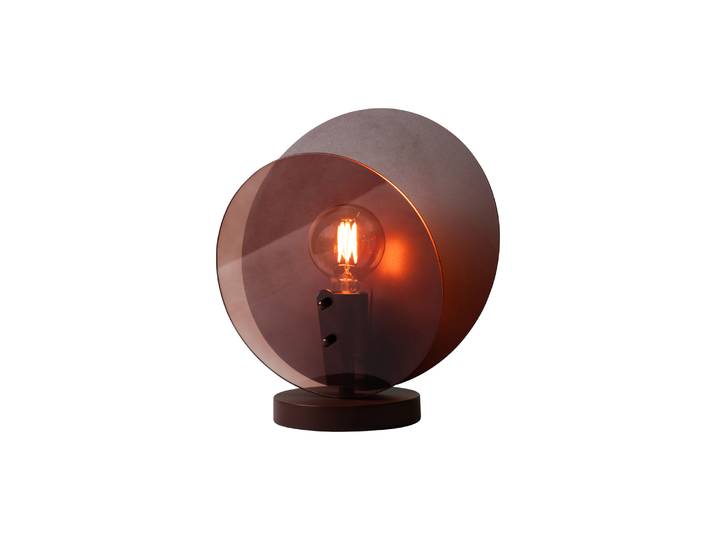 It's about Romi - Lampe de table Toledo - Marron - Verre coloré