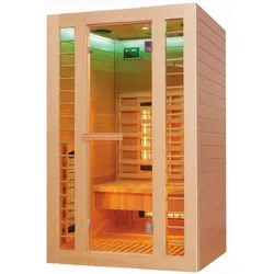 Neuesbad Infrarotkabine 120 x 105 x 190 cm, Hemlock, 2 Personen NB1H101201