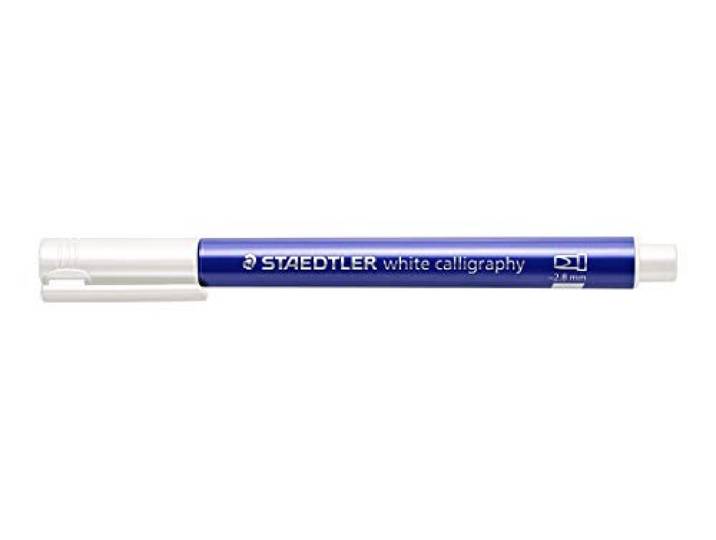 STAEDTLER 8325 metallic kalligrafiepennen – wit, 10 stuks