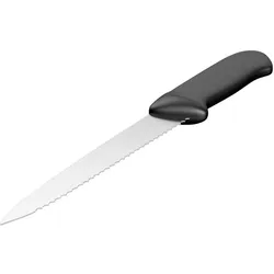 Zapp-Zimmermann Messer mit Wellenschliff, breit, mit Magnet-Klingenschutz, Besteck
