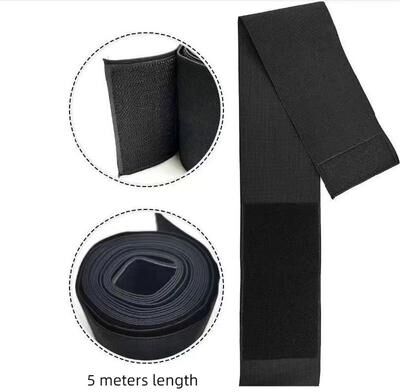Uplift Essentials Waist And Abdominal Wrap Band For Fitness And Yoga Training 5 Meters Length