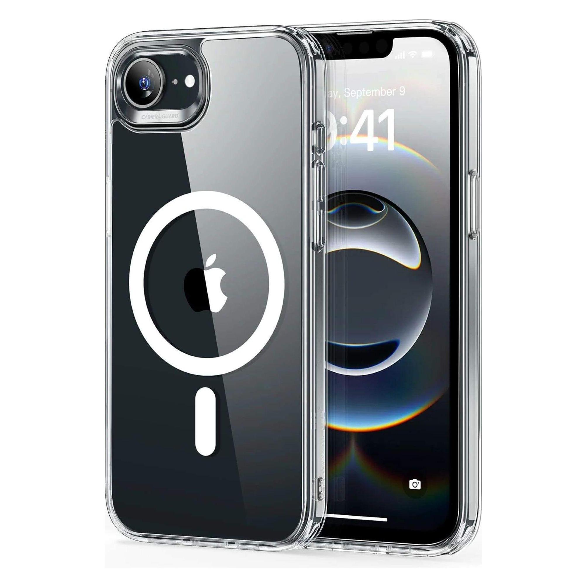 ESR Classic Hybrid Halolock MagSafe iPhone 16e Case - Clear (Apple iPhone 16e, Apple iPhone 17e) (1A84200102)