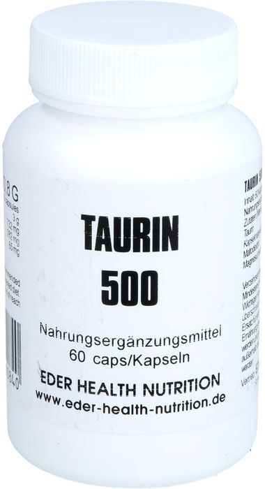 Eder Health Nutrition TAURIN 500 Kapseln 60 St. (39,5 g)