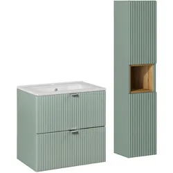 BADMÖBEL 60cm Jade 2er-Set Grün