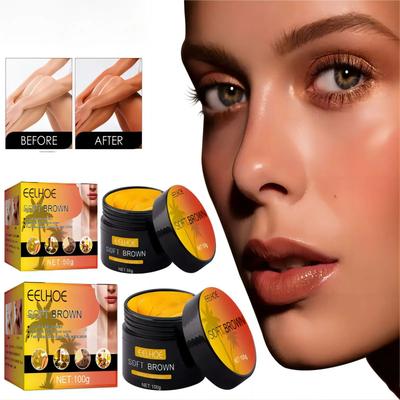 Uplifted Finds EELHOE Tanning Cream Long Lasting Bronzer For Face And Body Nourishing Natural Self Tanning Lotion 100 Ml
