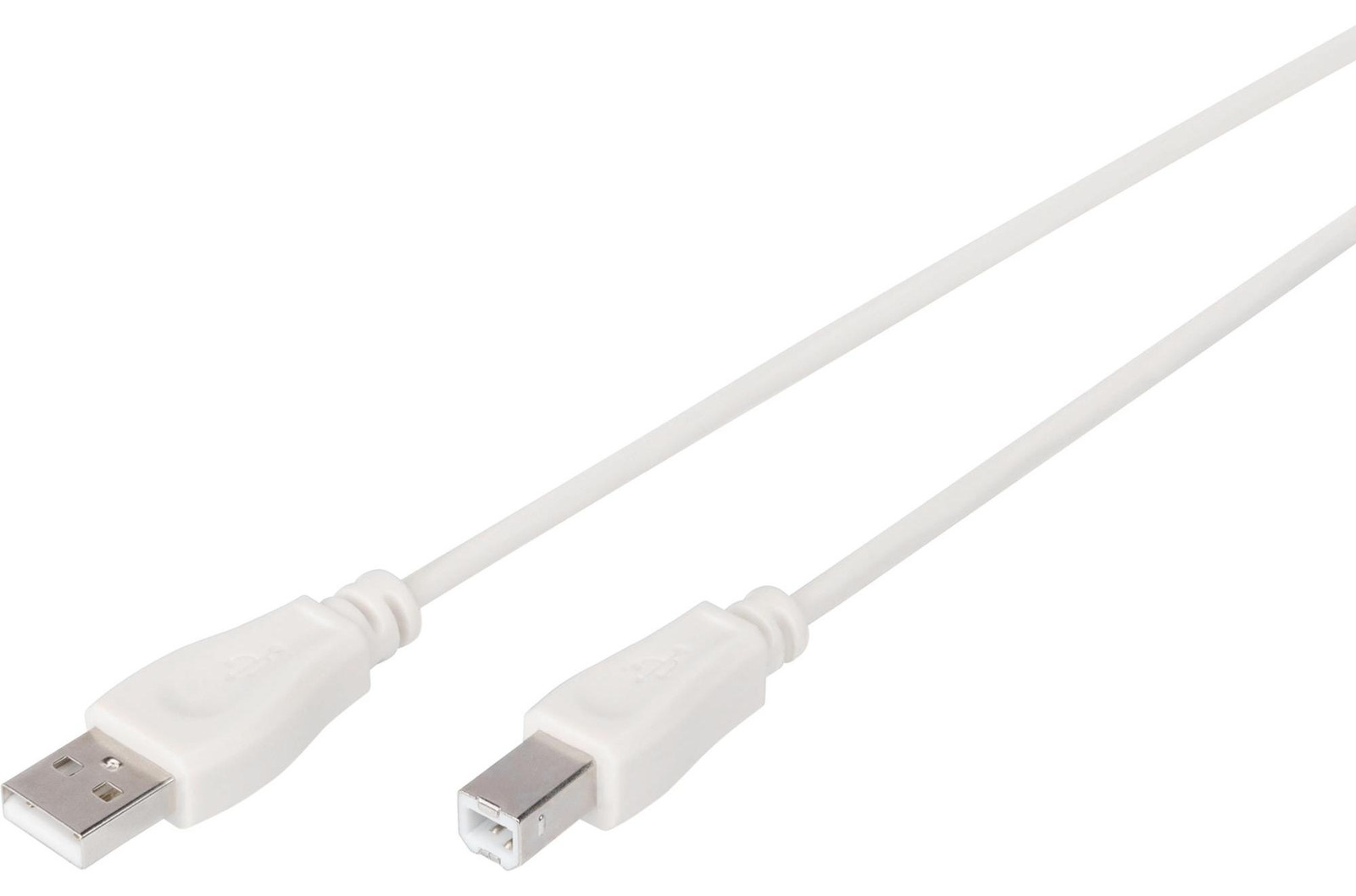 DIGITUS AK-300102-030-E USB 2.0 kabel, USB-A naar USB-B, 3,0 meter, beige