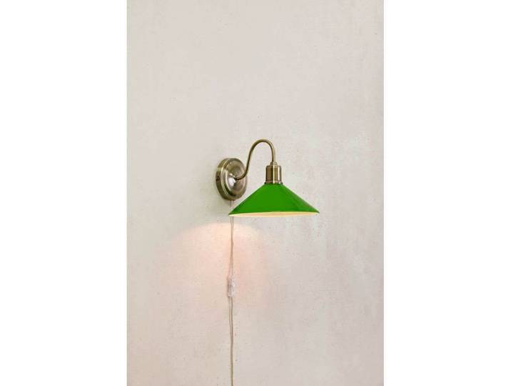 Vela Wandleuchte Antique Brass/Green - Markslöjd - Wohnzimmer - Metall