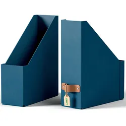 LEITZ Stehsammler Puro 24710068 dunkelblau Karton, DIN A4
