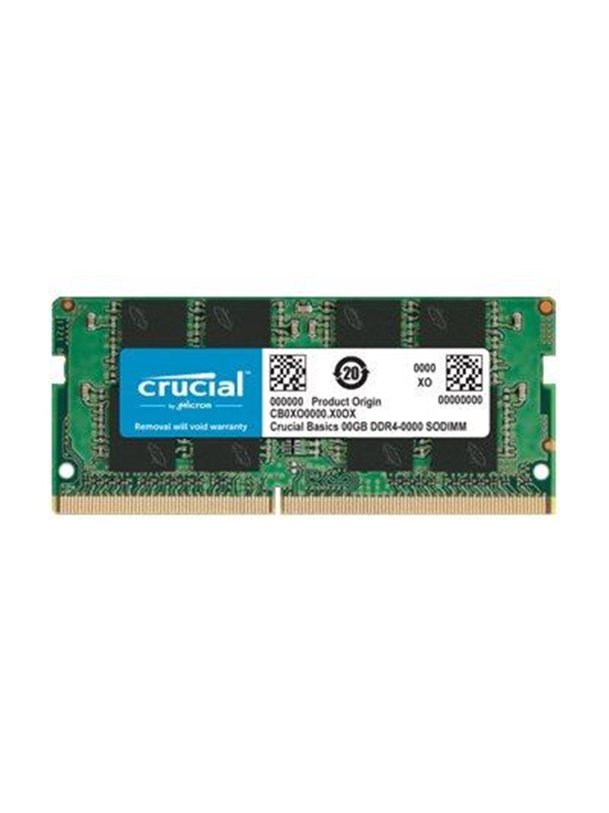 Crucial Basics SODIMM DDR4-3200 - 16GB - CL22 - Single Channel (1 pcs) - Grün