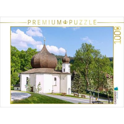 CALVENDO Puzzle Pfarrkirche Mariä Hilf vom Stern in Zelezna Ruda | 1000 Teile Lege-Größe 64x48cm Foto-Puzzle für glückliche Stunden