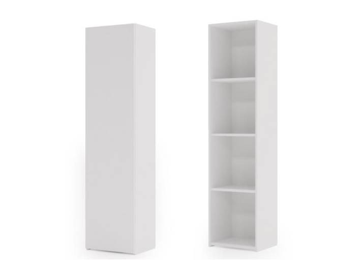 LONI bibliothèque avec portes 160x40 cm - blanc