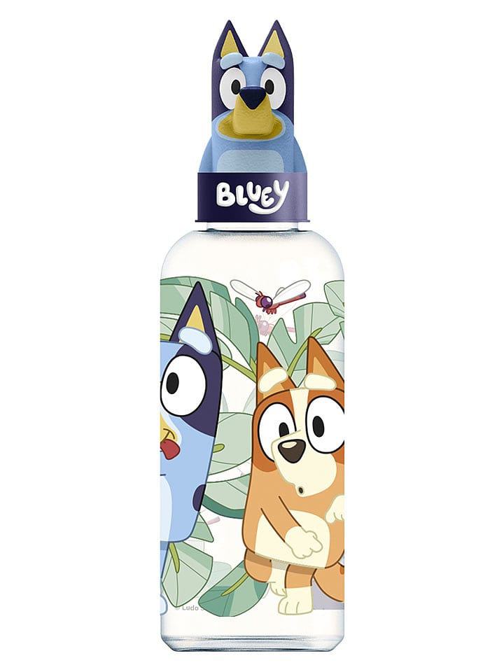 Stor 3D-Trinkflasche "Bluey" in Hellblau - 560 ml - onesize