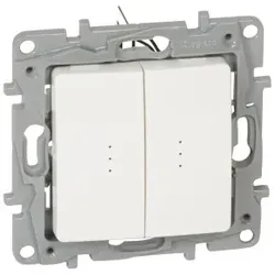 Legrand 664714 Niloe Multifunktions-Schalter beleuchtet ohne Spreizkralle Farbe: Ultraweiß