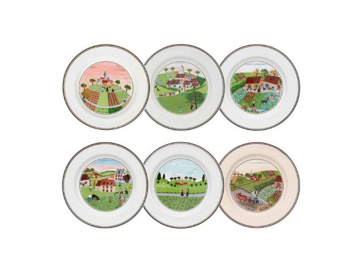 Villeroy & Boch Brotteller Design Naif Brotteller Kollektion ø 17 cm 6er Set, (6 St)